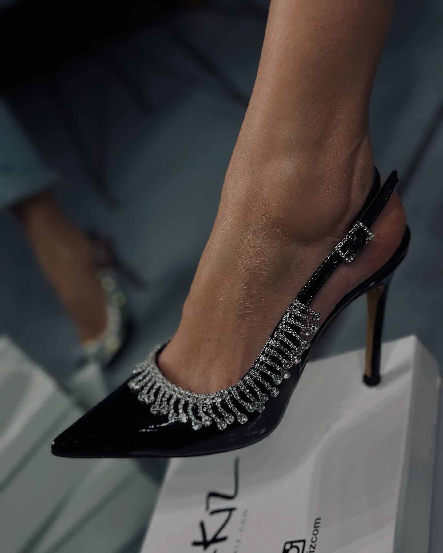 Silver Stone Stilettos
