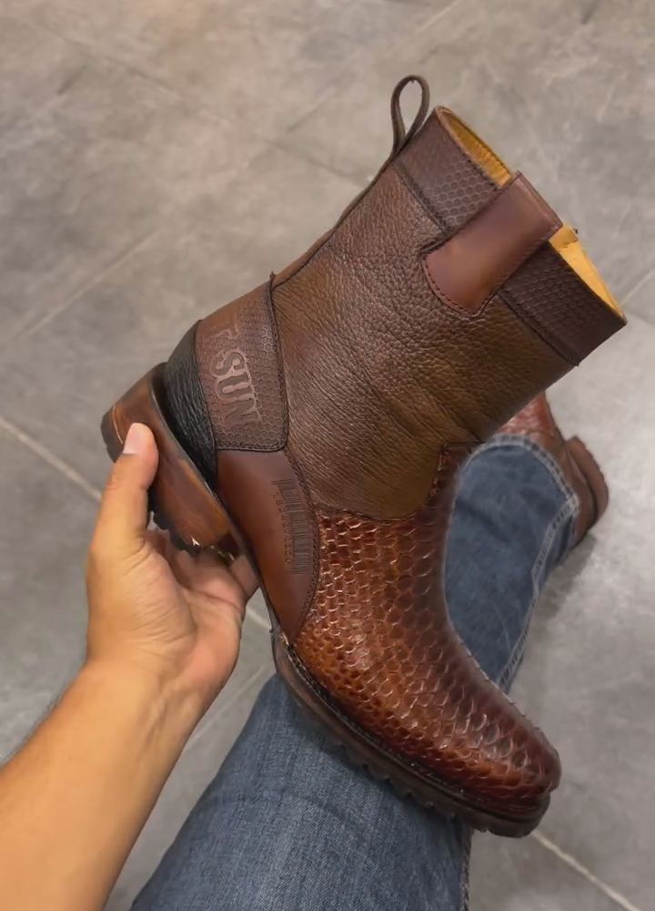 Men's Urban Snake Scale Boots