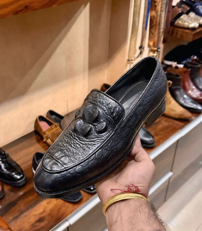 Crocodile Scaled Moccasins