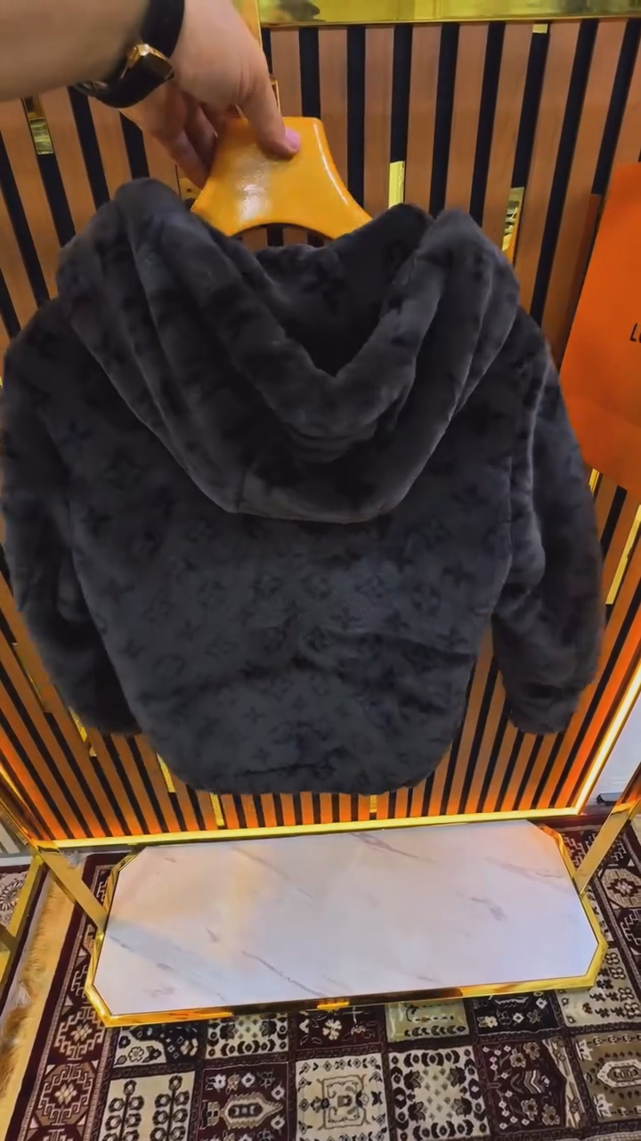 Fleece-Lined Loose-Fit Thermal Coat