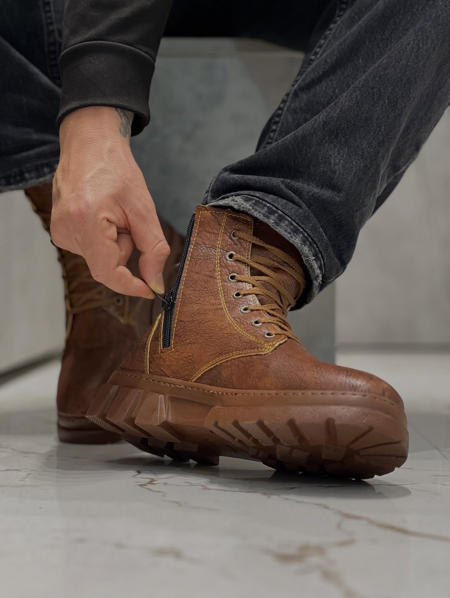 Men's High-top British Style Martin Boots