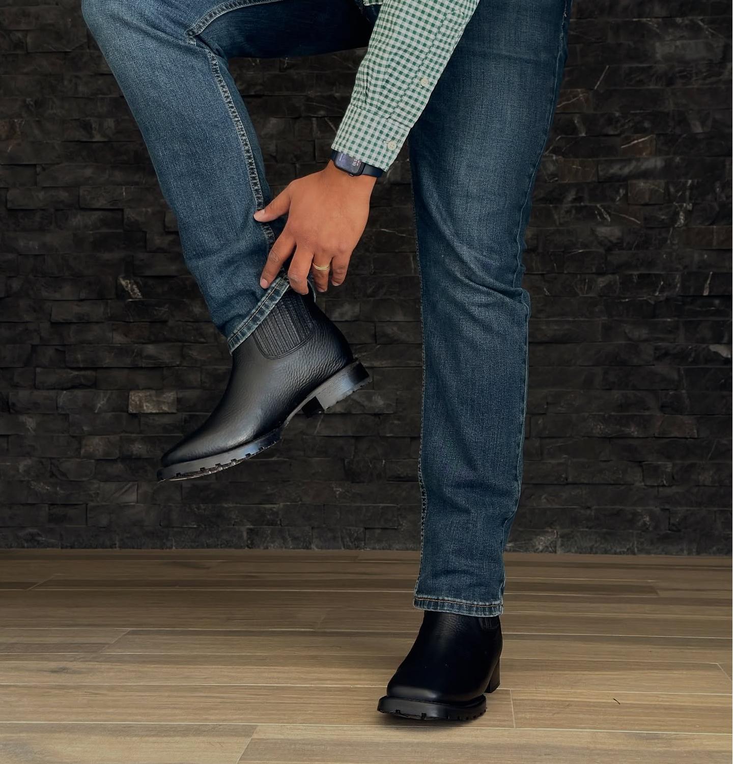 Charro Men's Western Boots With No-Slip Soles