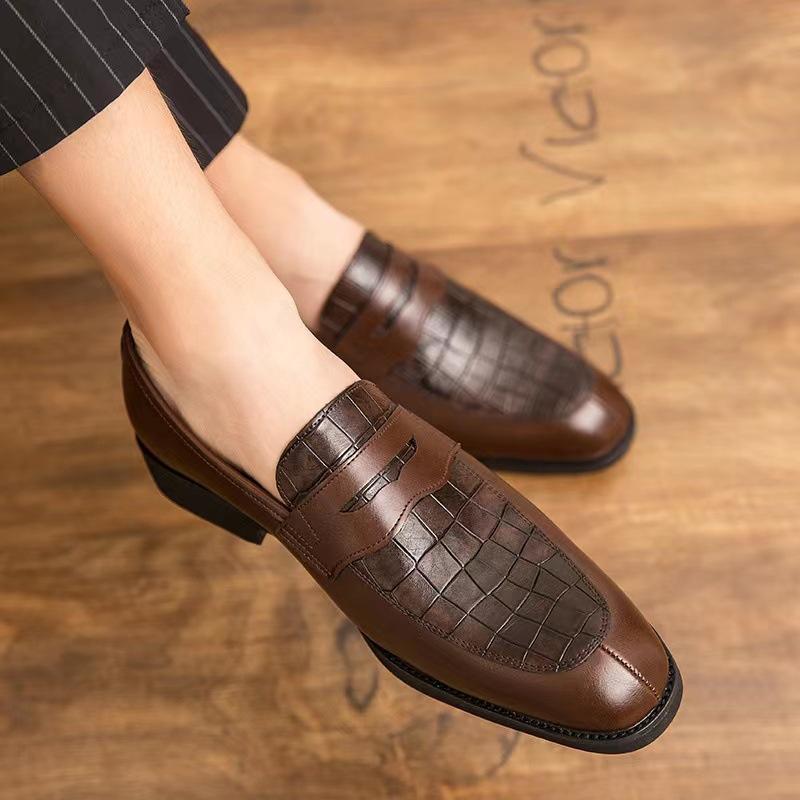 Men's Retro Contrast Dress Shoes