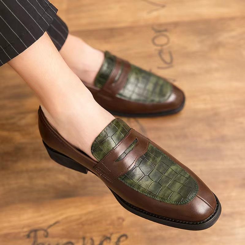 Men's Retro Contrast Dress Shoes