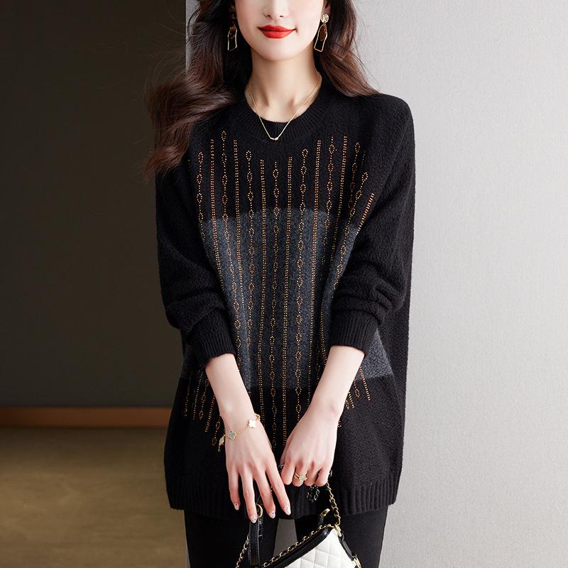 Mid-length thickened sweater