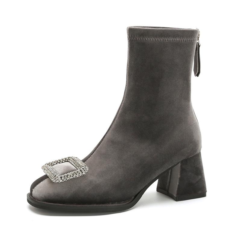 High Mercerized Suede Women's Boots