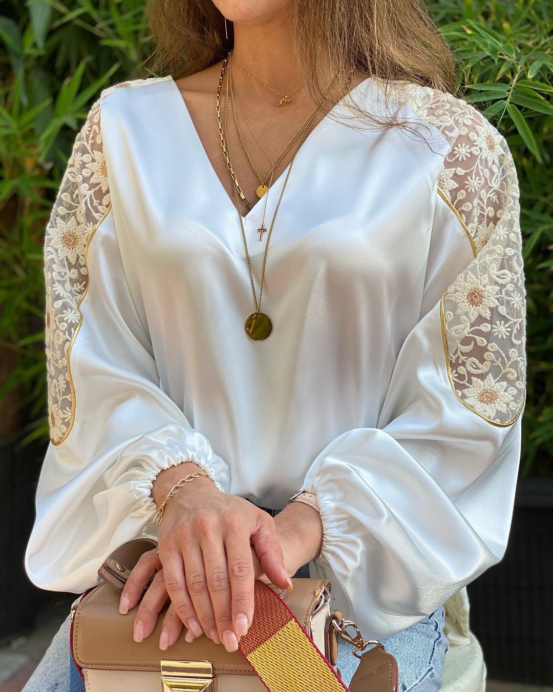 Women's Hollow Soft Silk Top