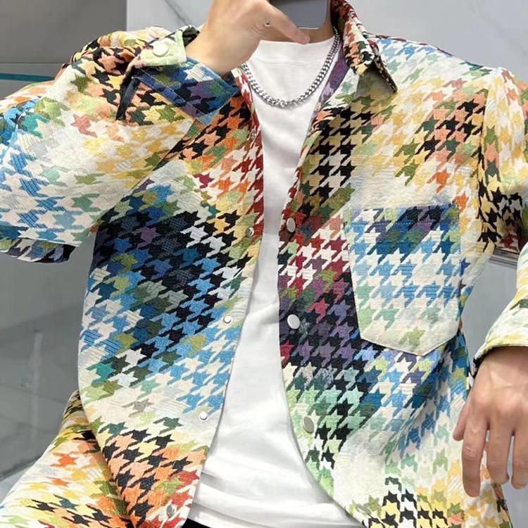 Plaid Loose Long Sleeve Shirt Jacket