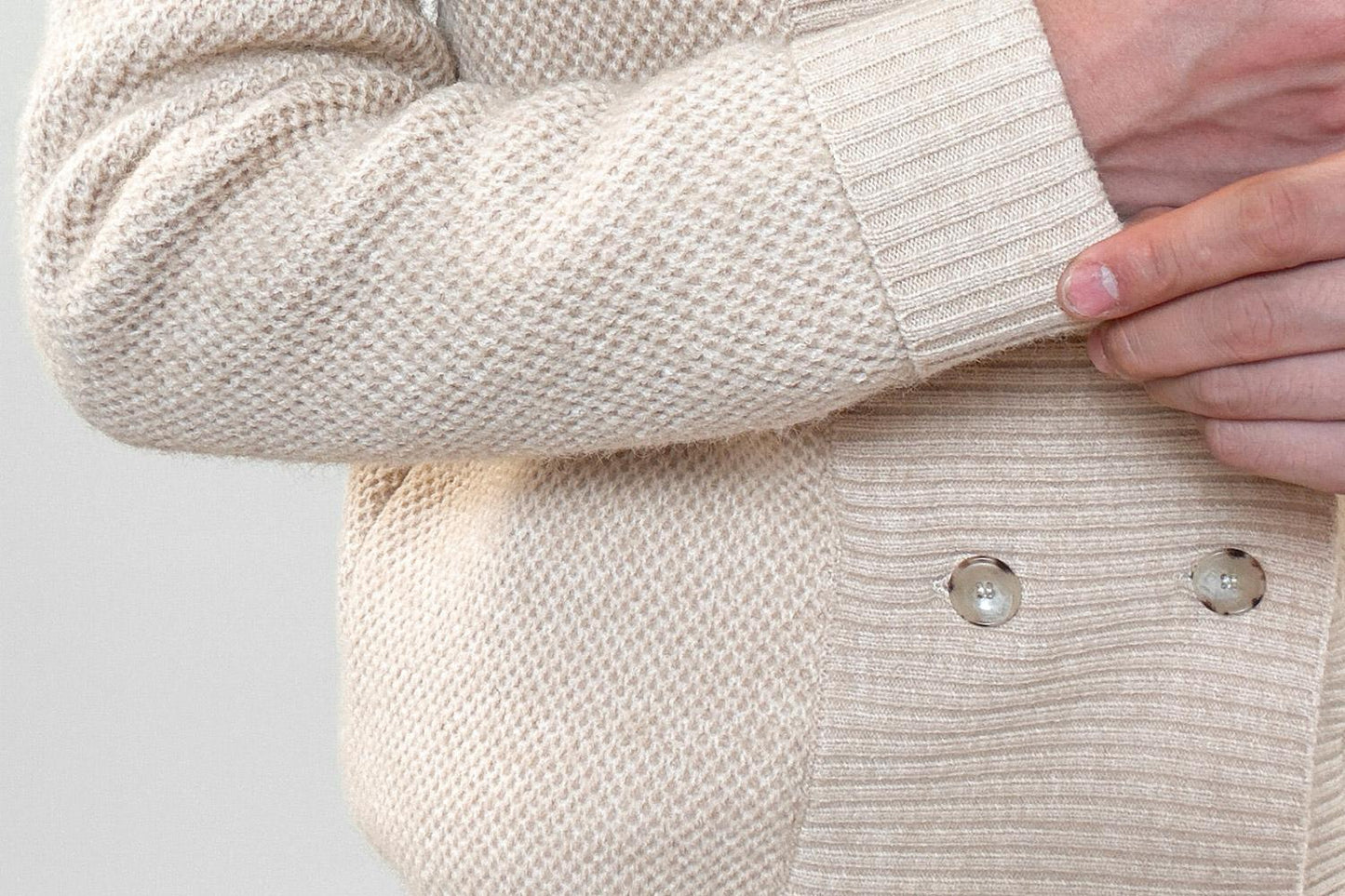Fashion Casual Men's Double-breasted Cardigan Sweater