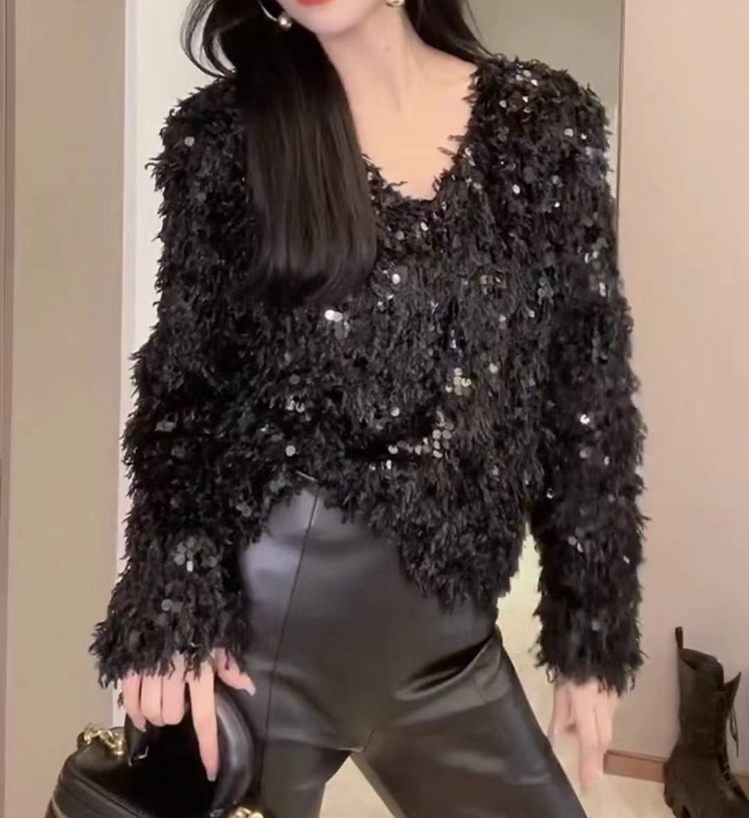 Women's Shiny Sweater