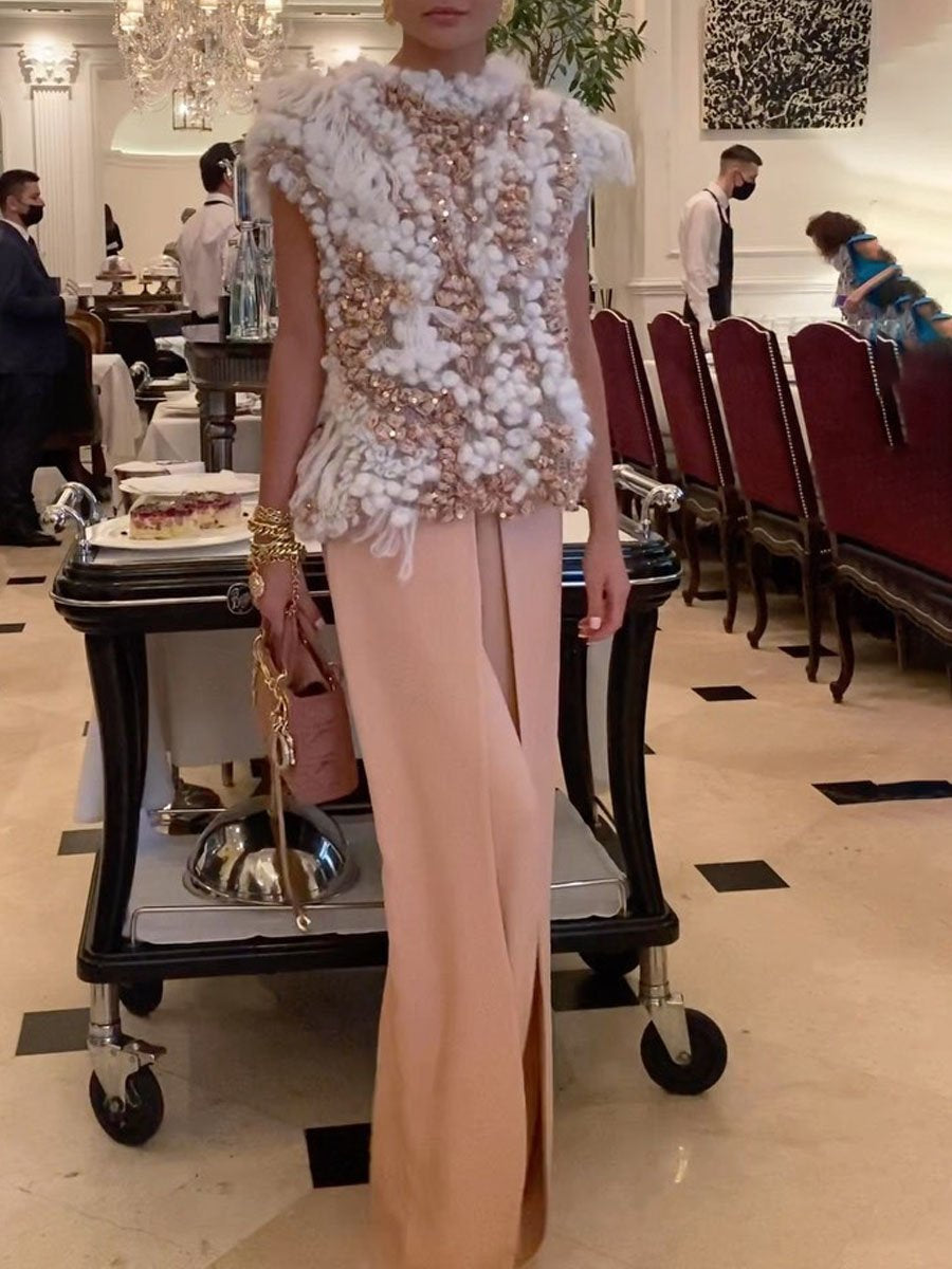 Sequin Sleeveless Top