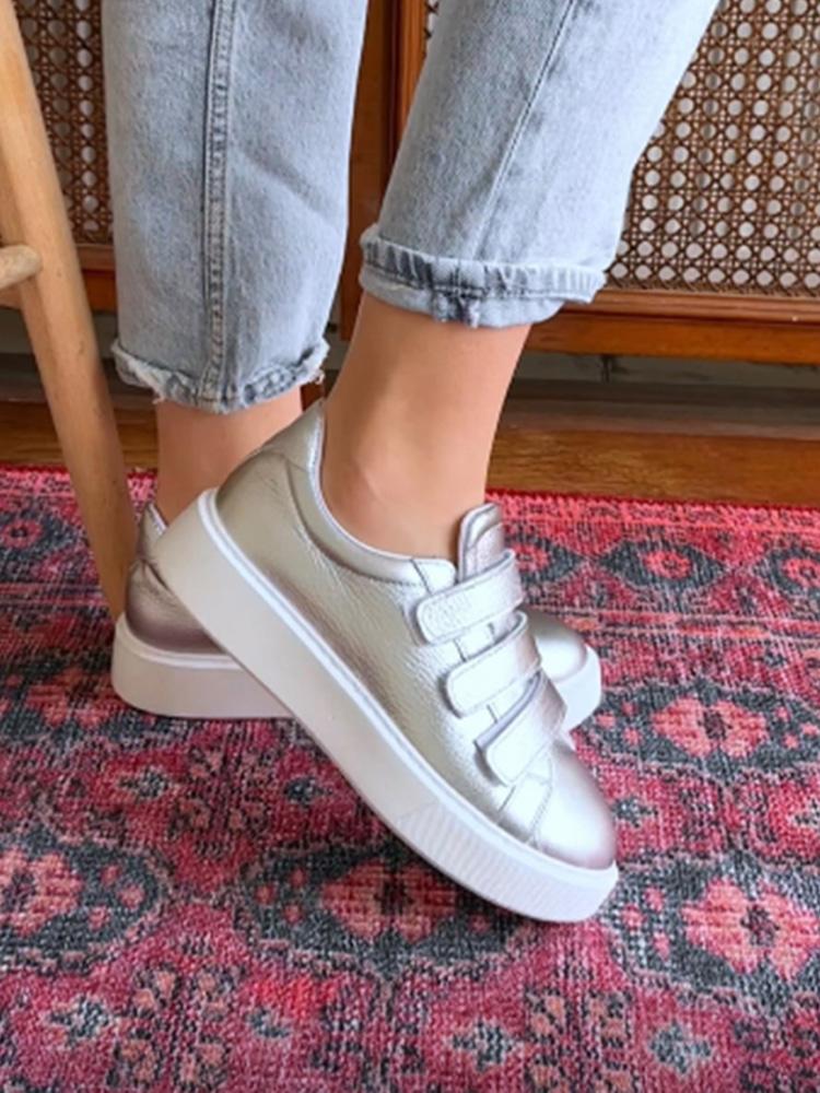 New round toe casual single shoes