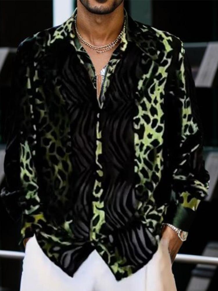 Leopard Print Long Sleeve Shirt