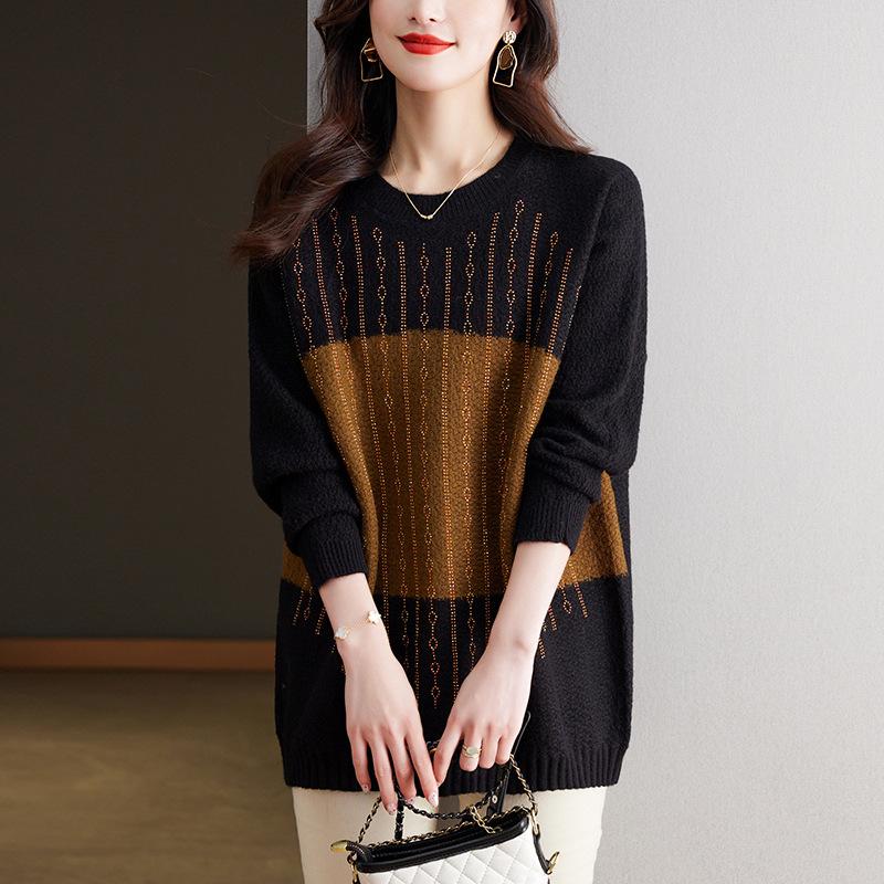 Mid-length thickened sweater