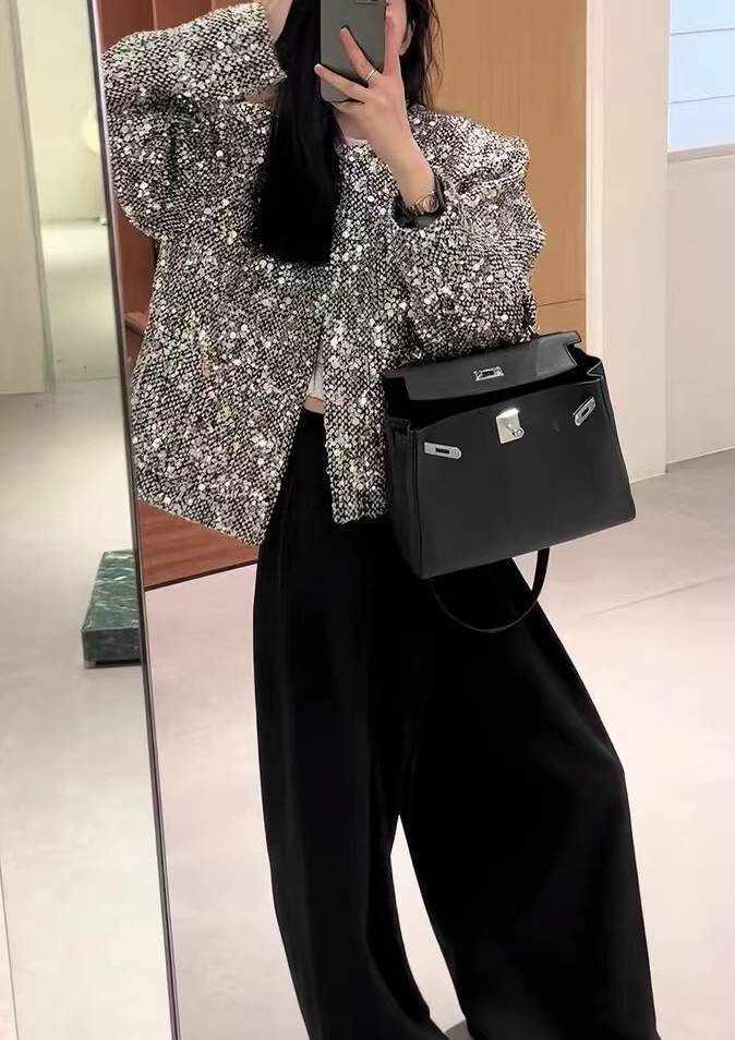 Women's Trendy Sequin Fashion Short Coat