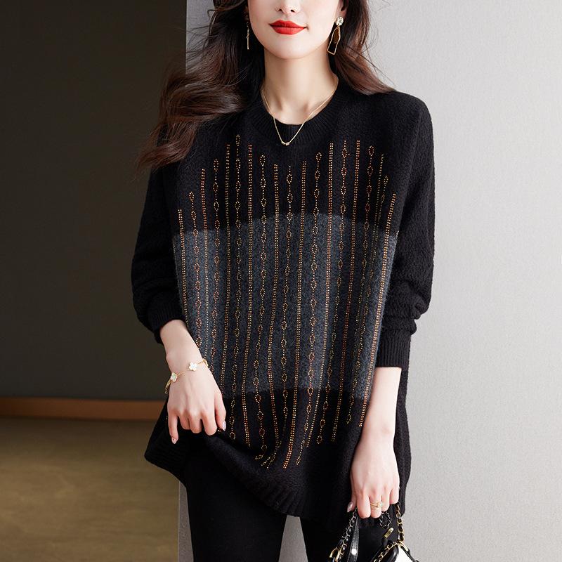 Mid-length thickened sweater