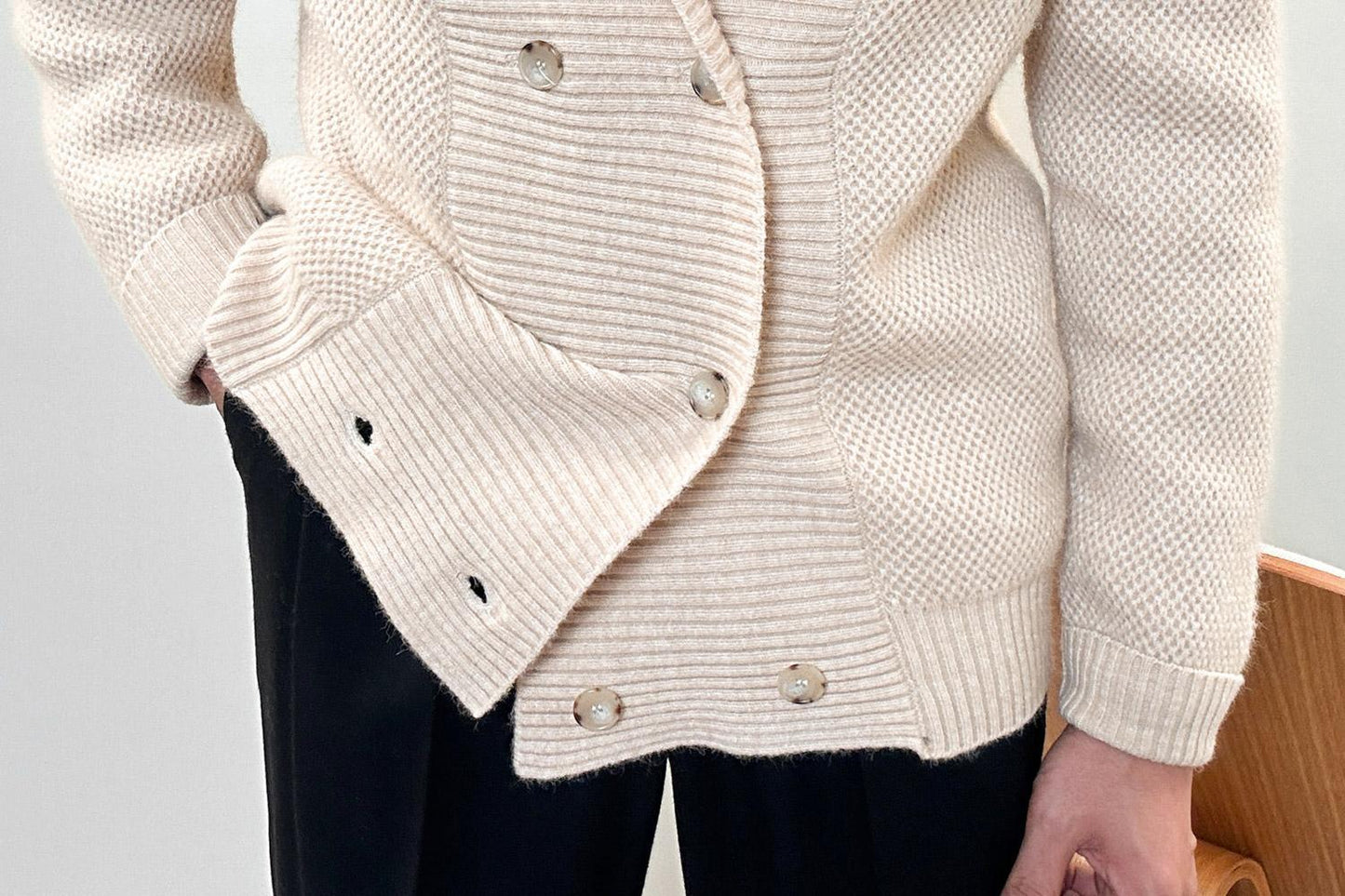 Fashion Casual Men's Double-breasted Cardigan Sweater