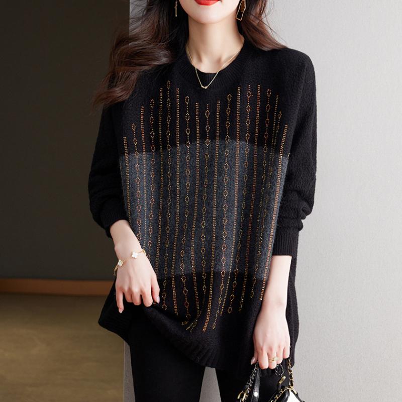 Mid-length thickened sweater