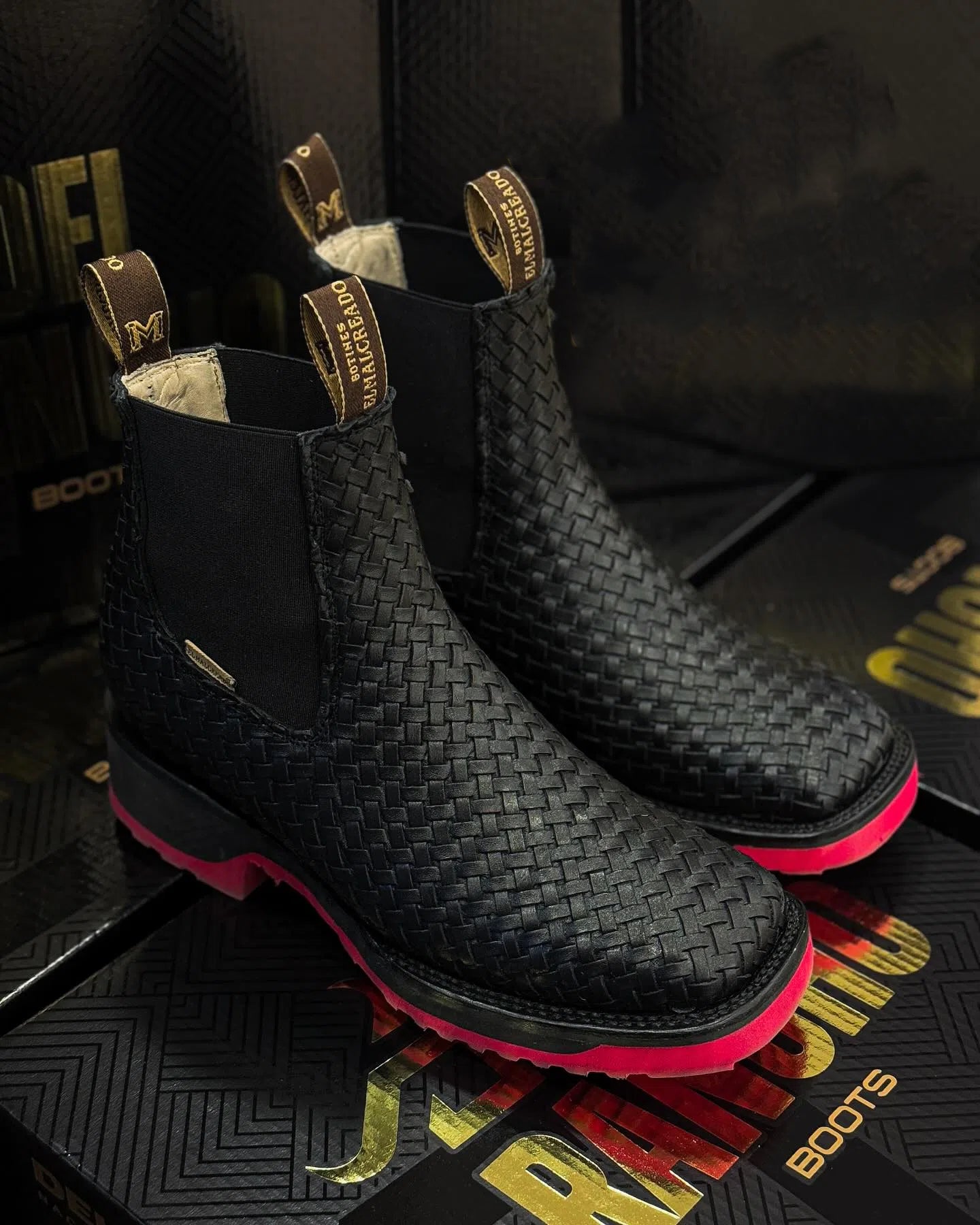 Zeus SR Basketweave Cowboy Boots