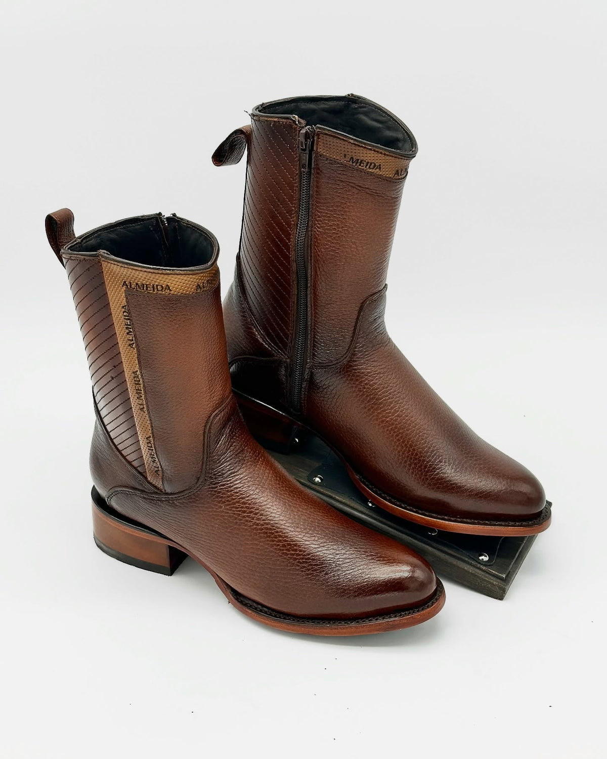 Original New Model Deer Leather Cowboy Boots