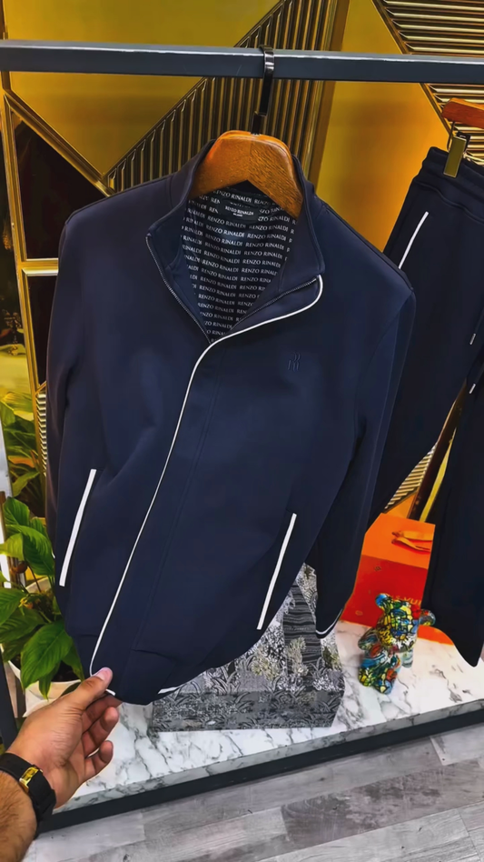 Stand Collar Zip-up Jacket