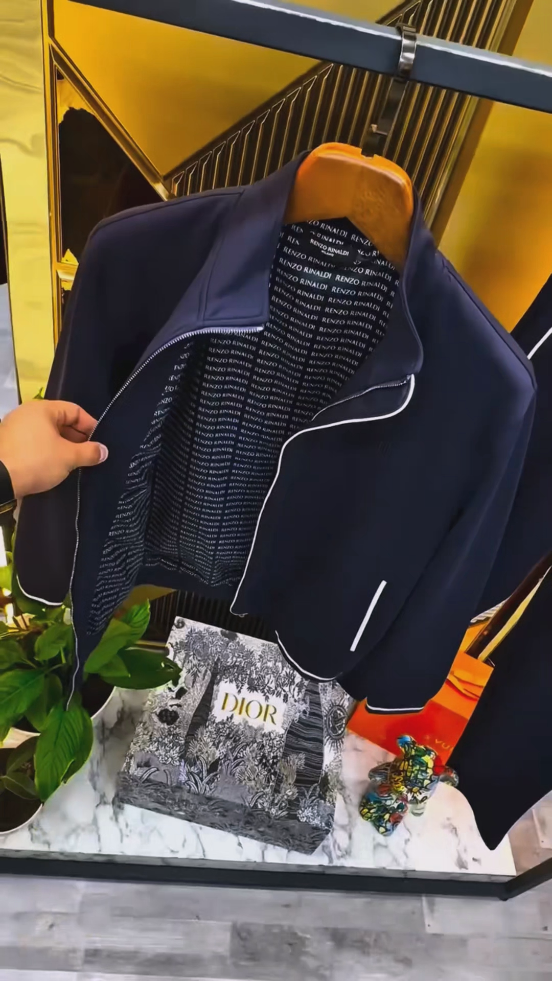 Stand Collar Zip-up Jacket