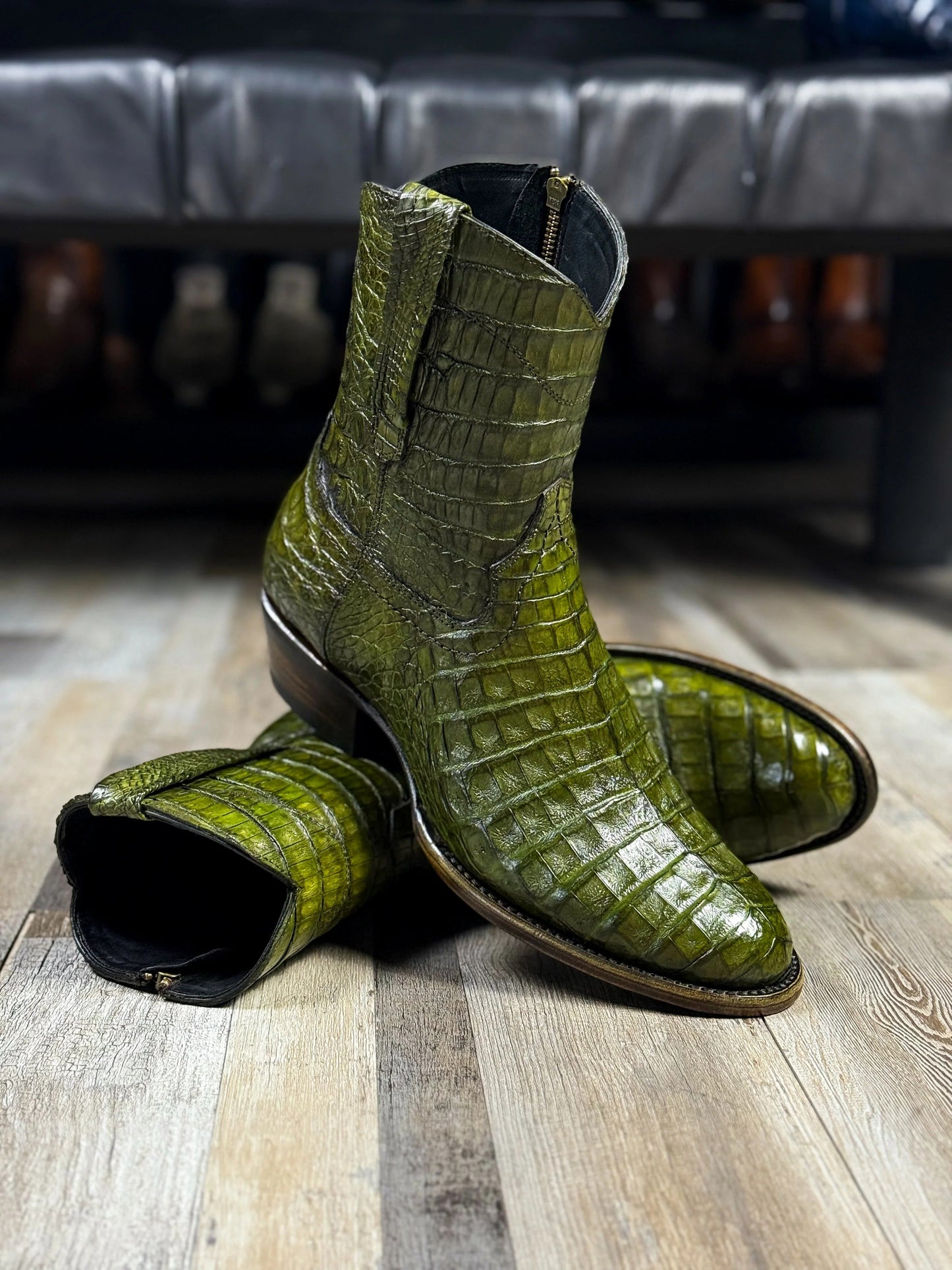 (⏰New Arrivals Promotion $20 OFF) Full Crocodile Boots Oval