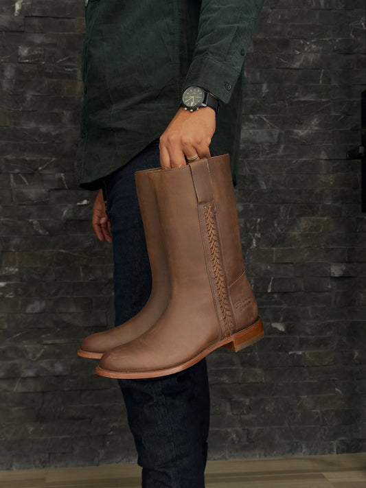 Traditional Calfskin Cowboy Boots