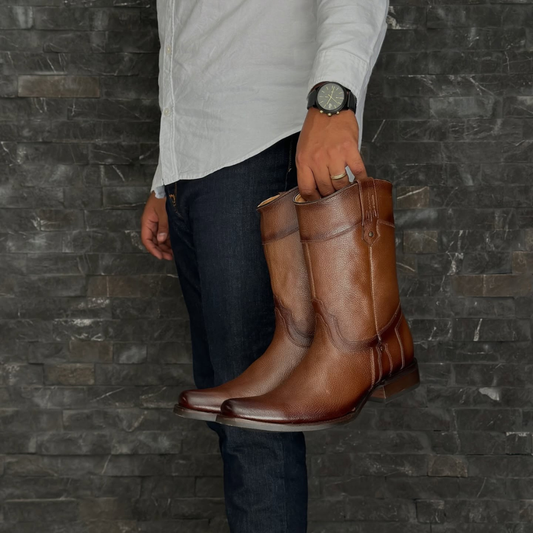 Genuine Leather Cowboy Boots