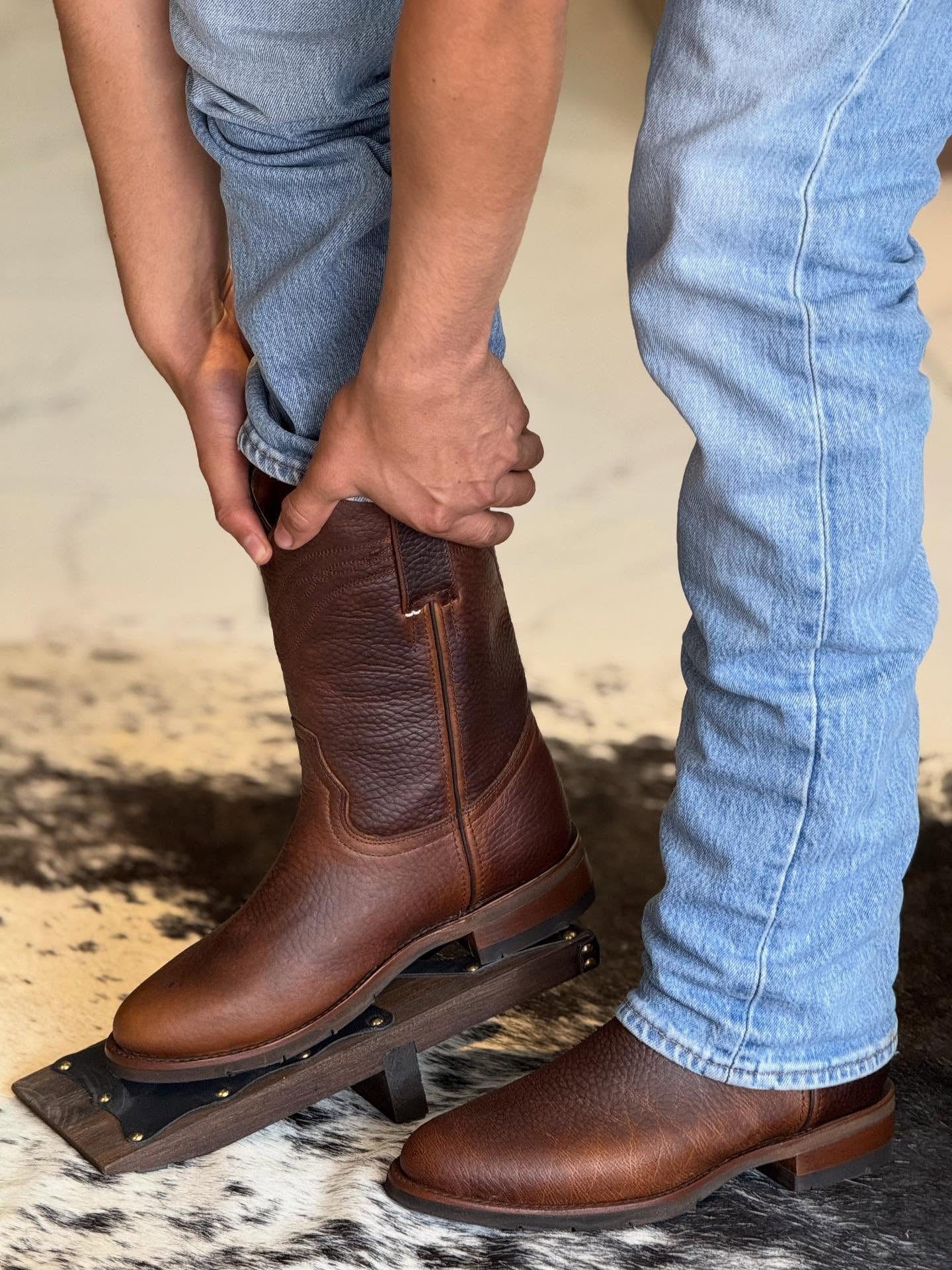 Vintage Distressed Cowboy Boots