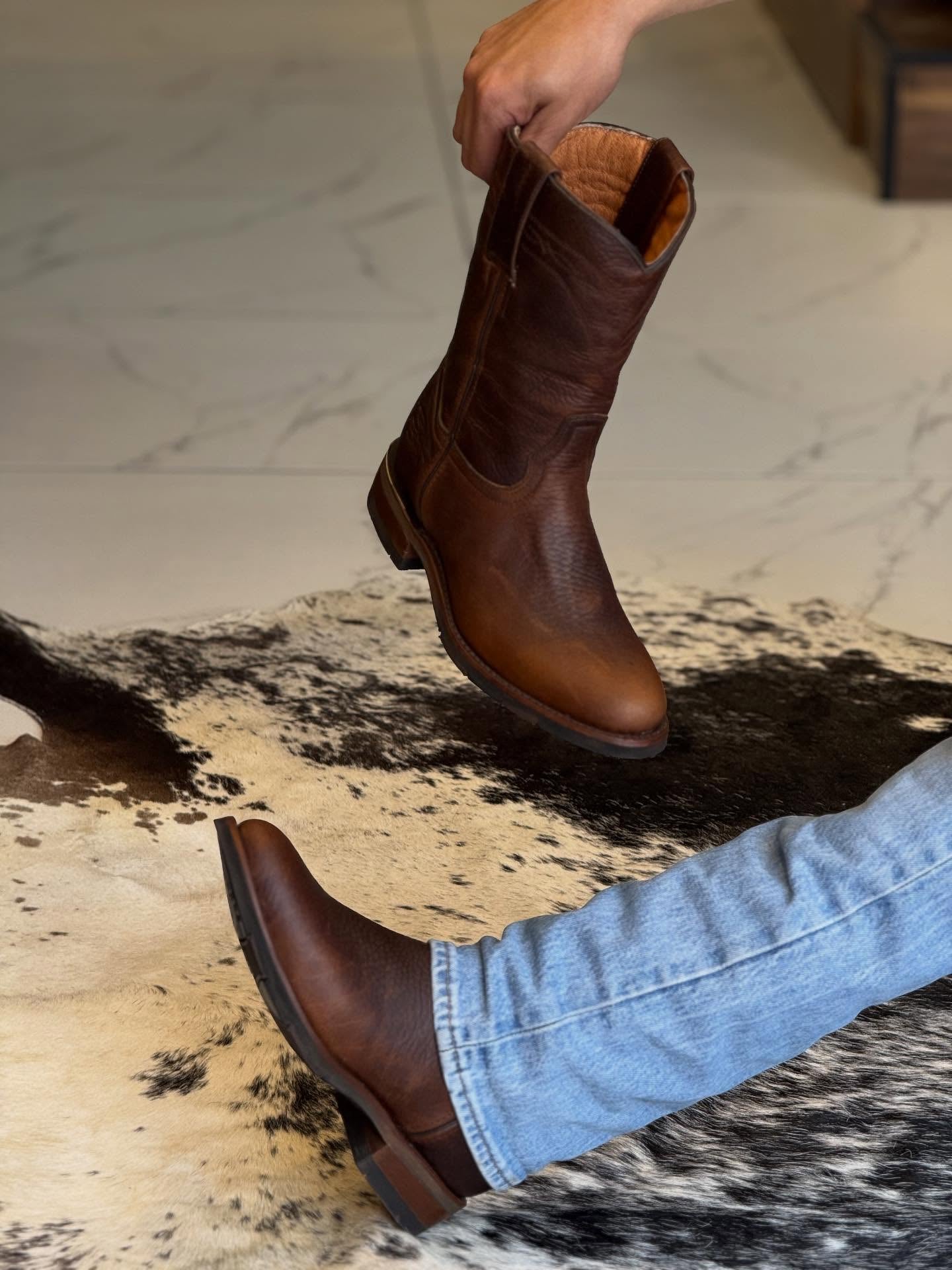 Vintage Distressed Cowboy Boots