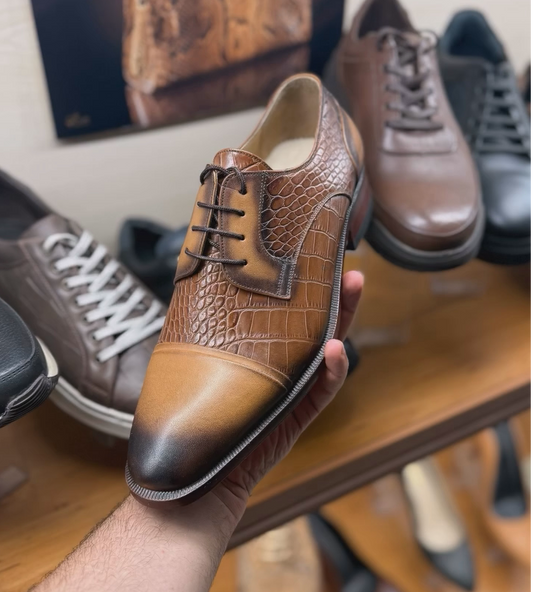 Men's Classic Lace-Up Brogue Dress Shoes