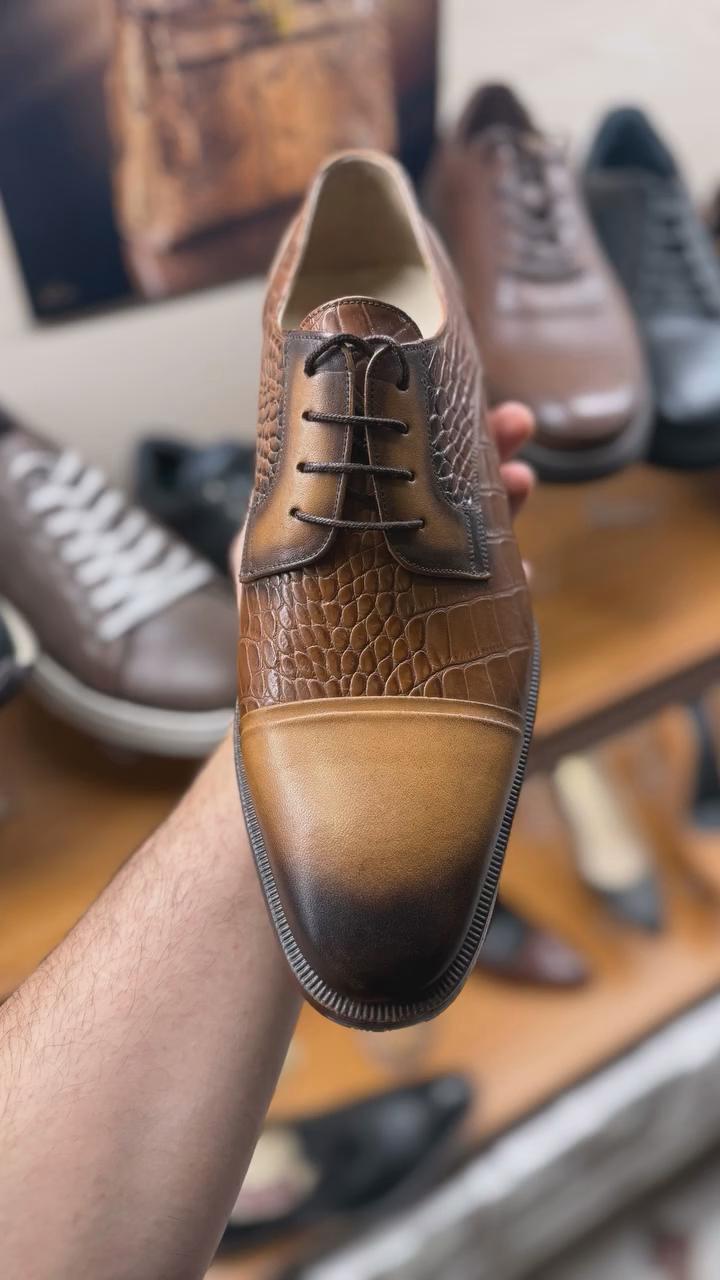 Men's Classic Lace-Up Brogue Dress Shoes