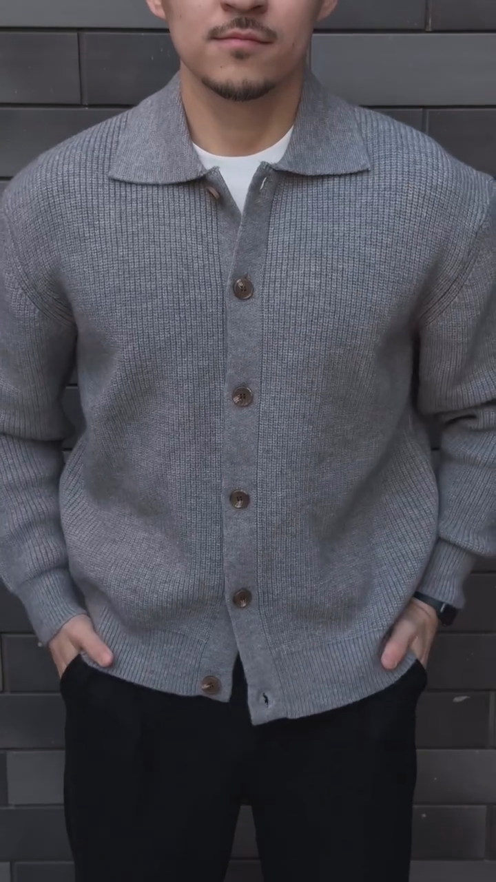 Thick Knitted Sweater Jacket