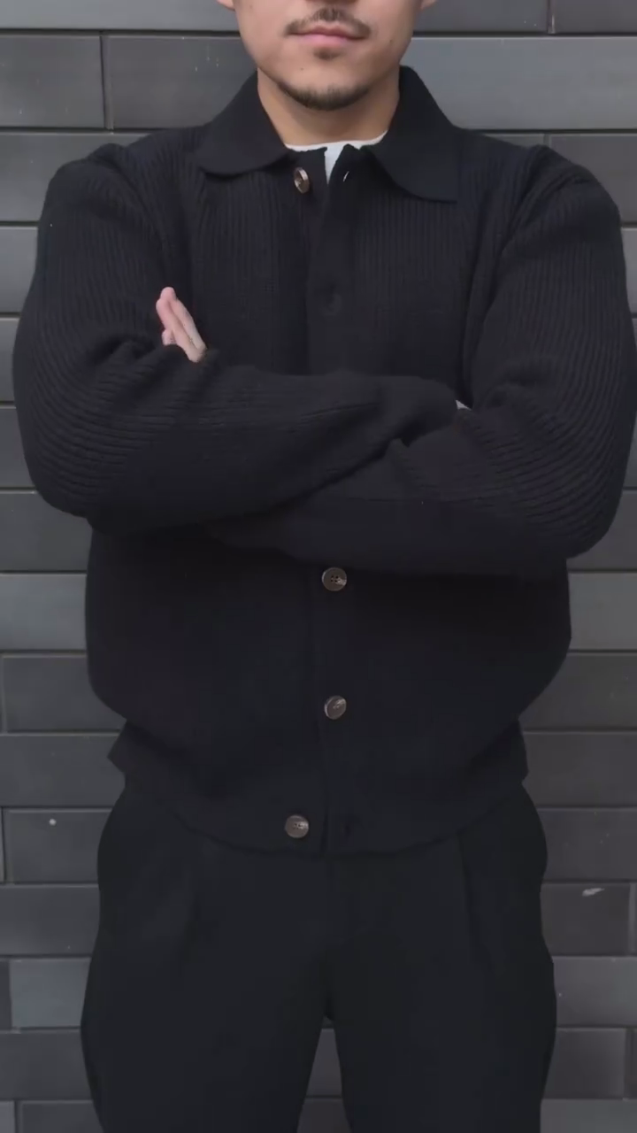 Thick Knitted Sweater Jacket