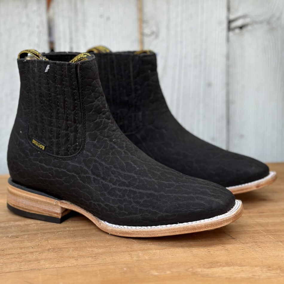 Men's Bull Neck Cowboy Ankle Boots