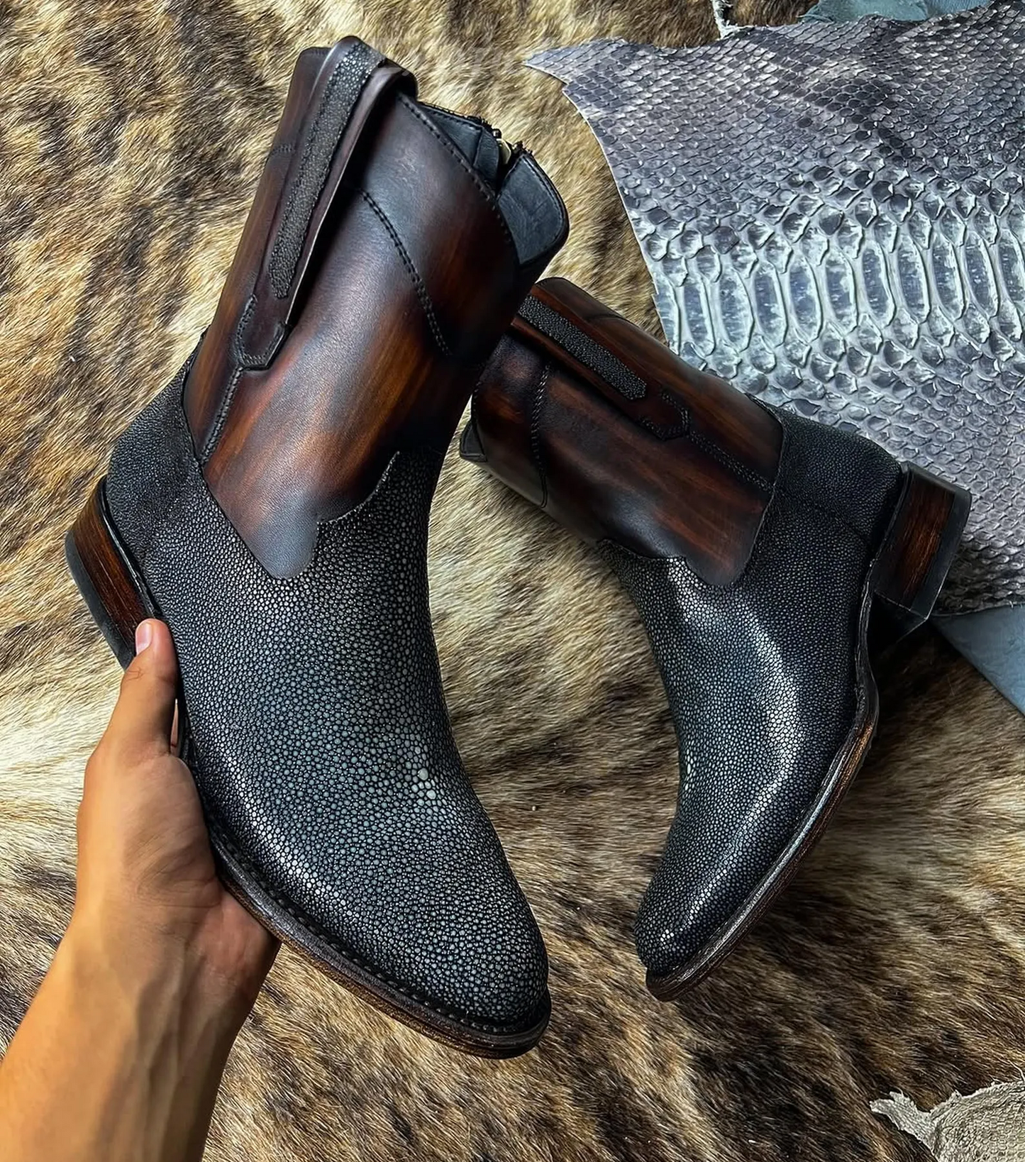 Polished Strange Spotted Cowboy Boots