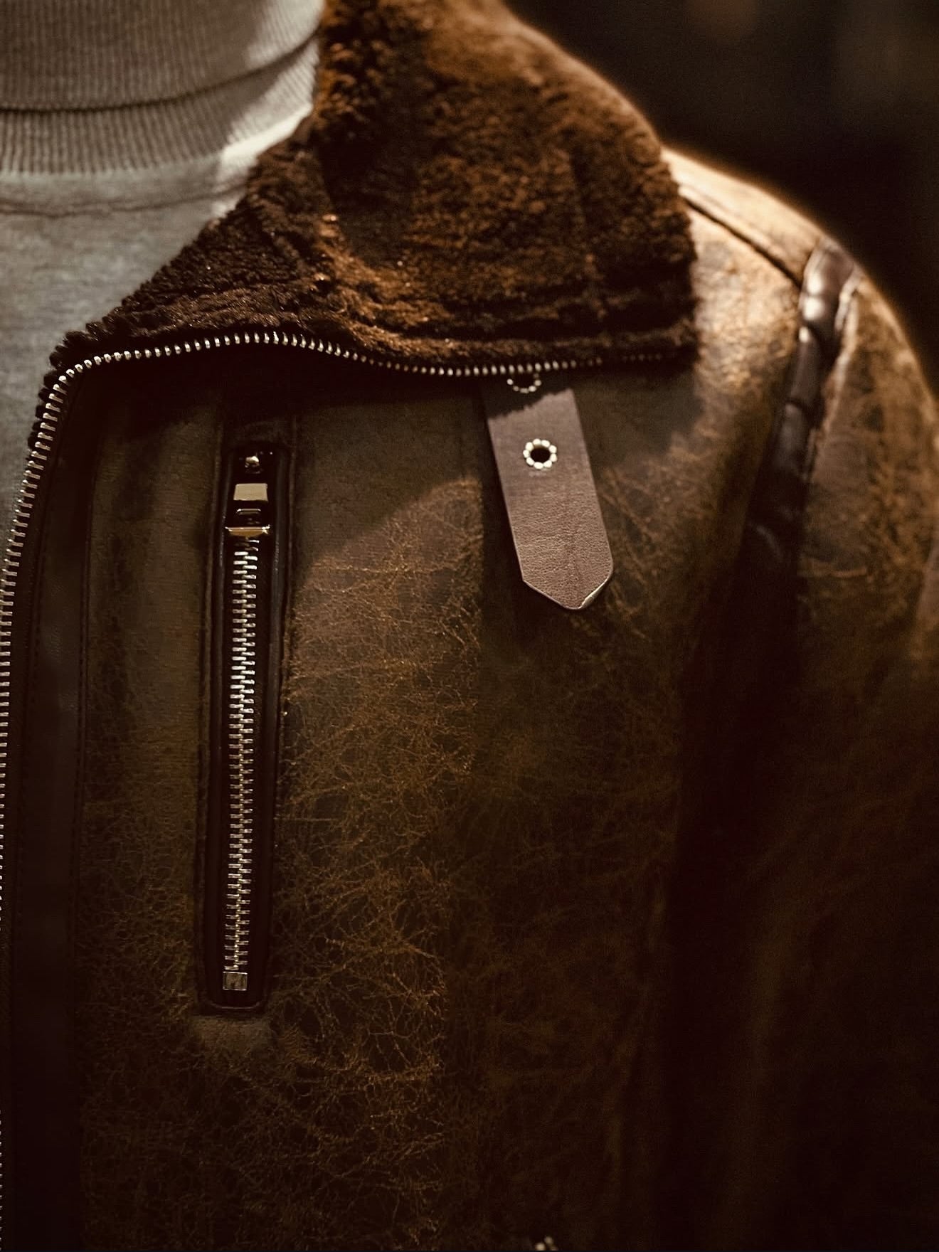 Men's Thick Lambswool Faux Suede Jacket