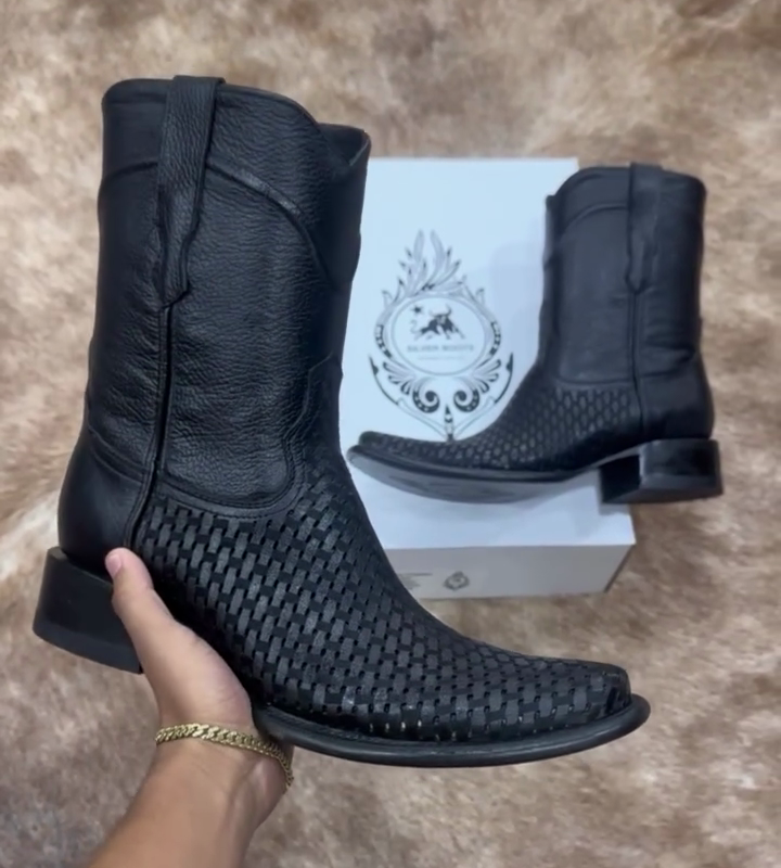 Men's Woven Square Toe Cowboy Boots