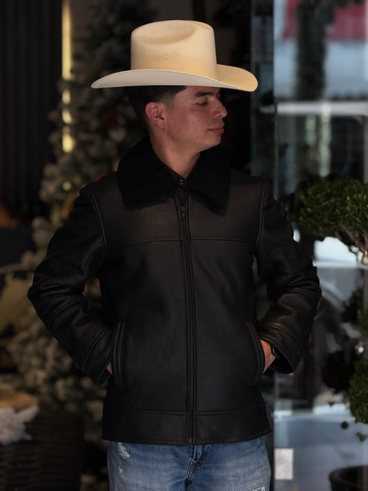 All-Black Fleece-Lined Jacket