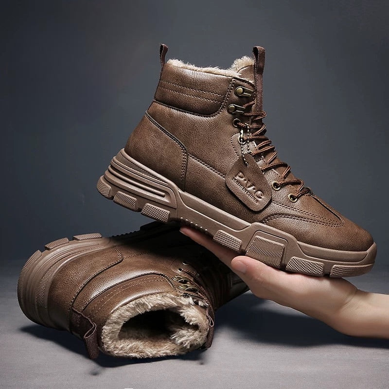 Winter High-Top Fleece-Lined Martin Work Boots