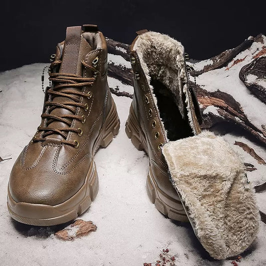 Winter High-Top Fleece-Lined Martin Work Boots