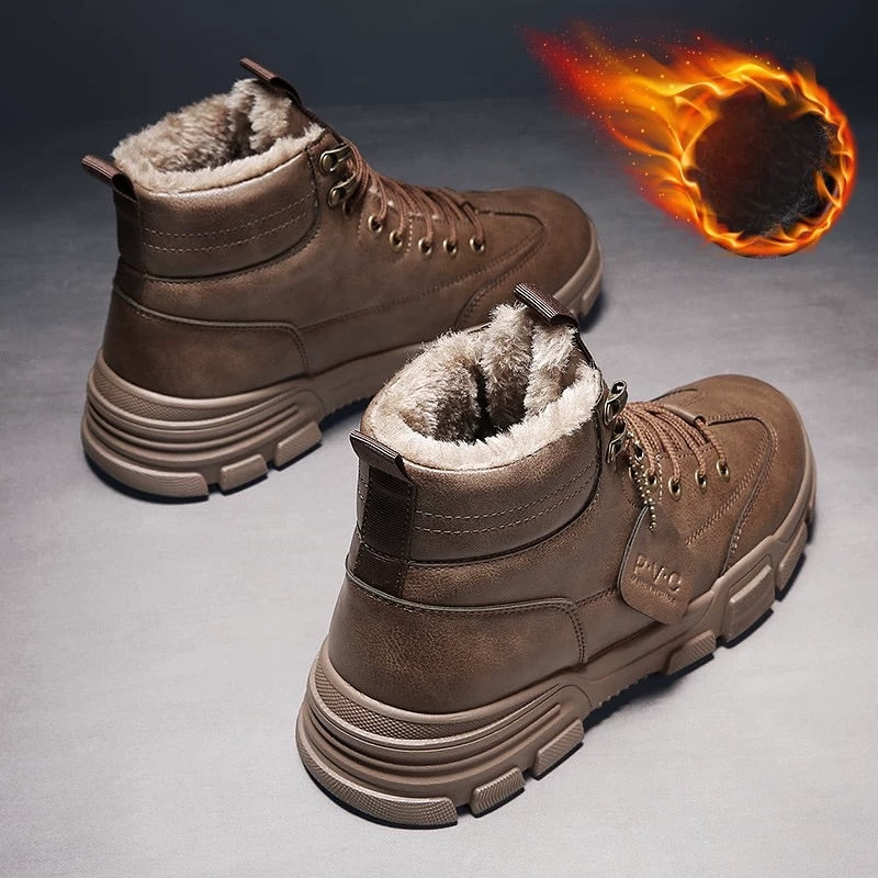 Winter High-Top Fleece-Lined Martin Work Boots