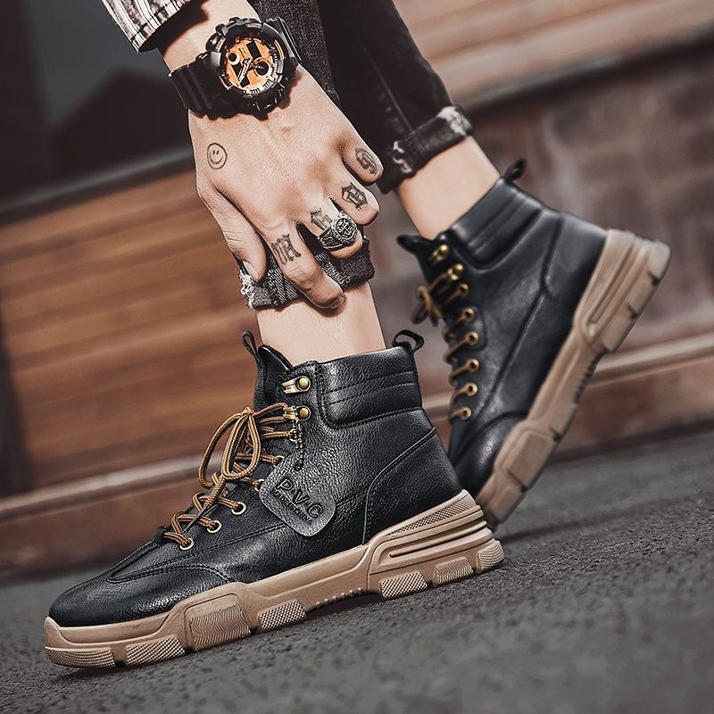 Winter High-Top Fleece-Lined Martin Work Boots