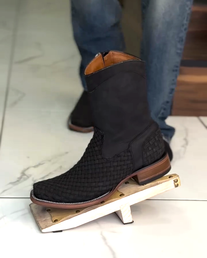 New Petatillo Woven Mid-Calf Boots