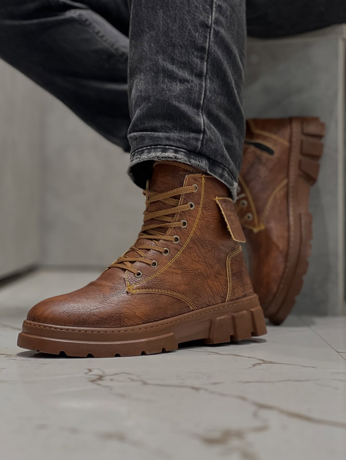 Men's High-top British Style Martin Boots