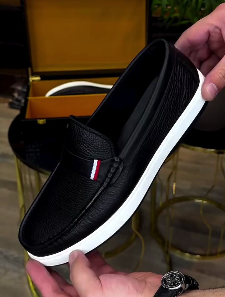 Full Leather Soft Sole Slip-On Loafers