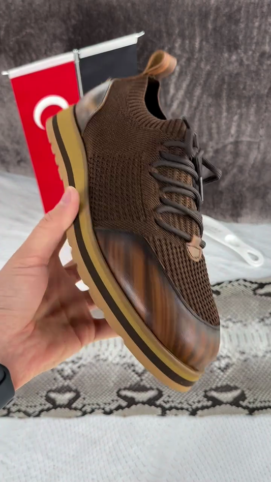 Men's Knitted Mesh Breathable Dress Shoes