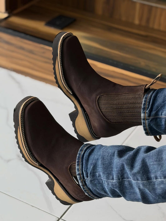 Men's Cowboy Boots With Rubber Sole