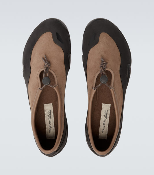 MT Leather Drawstring Round Toe Sneakers
